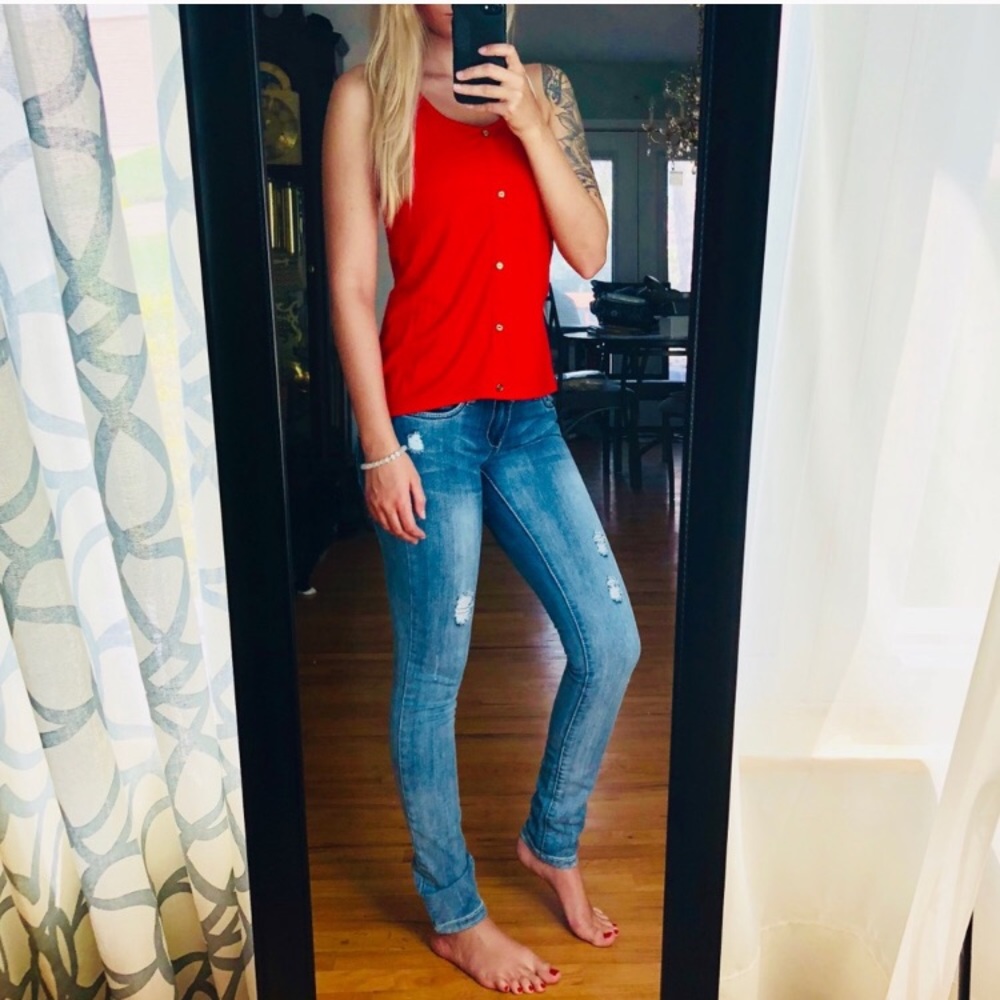 Charlotte Russe high-low tank top